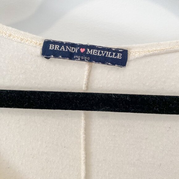 Brandy Melville Cream Tank Top - Picture 2 of 2